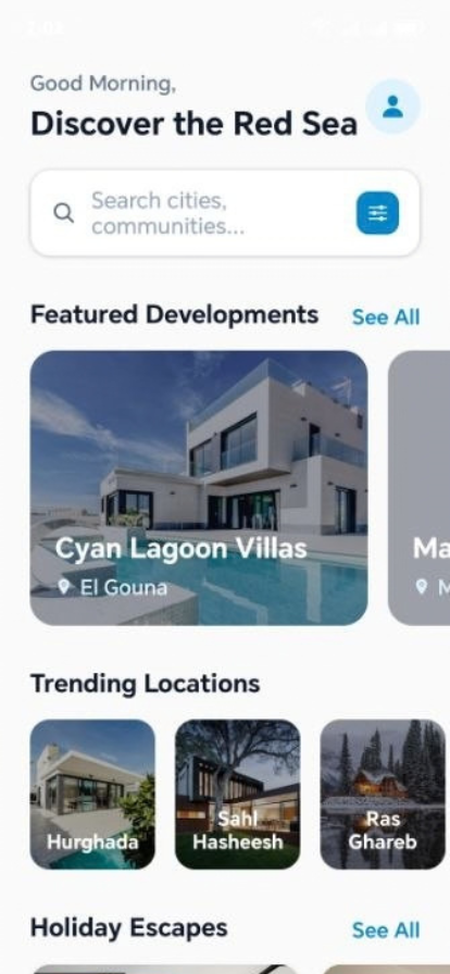 App mobile di Red Sea Listings