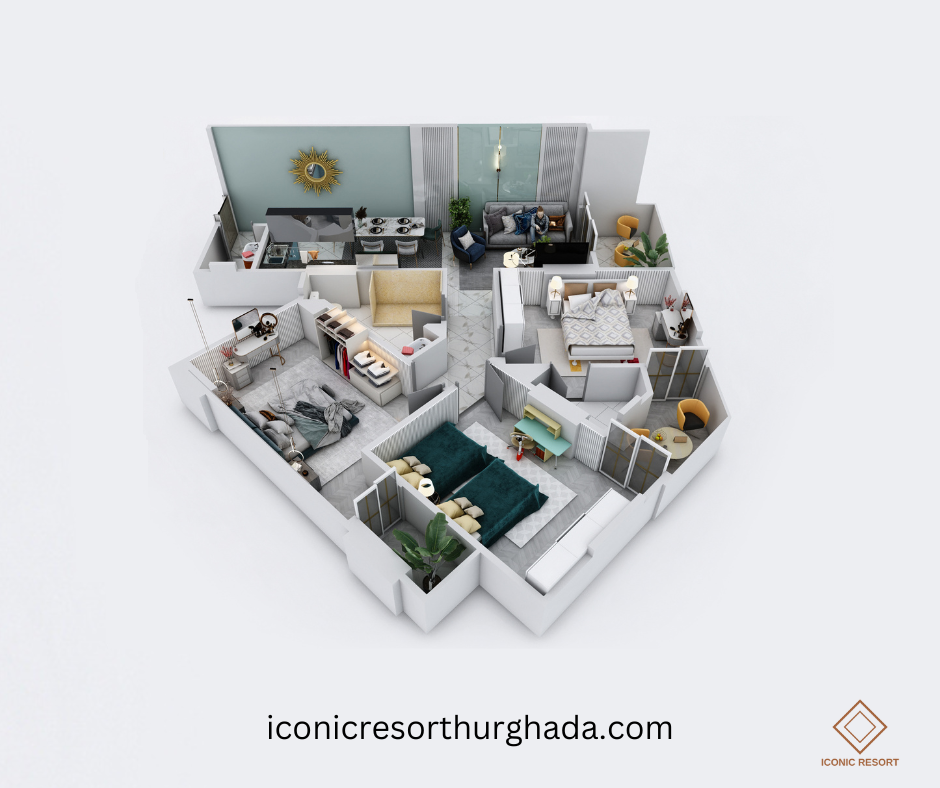 3 Bedroom Apartments at Iconic Resort Hurghada – Foto 3